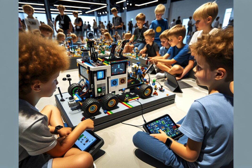 Lego innove avec un nouveau challenge technologique qui redéfinit l'expérience de jeu Un ensemble Lego high-tech avec composants interactifs