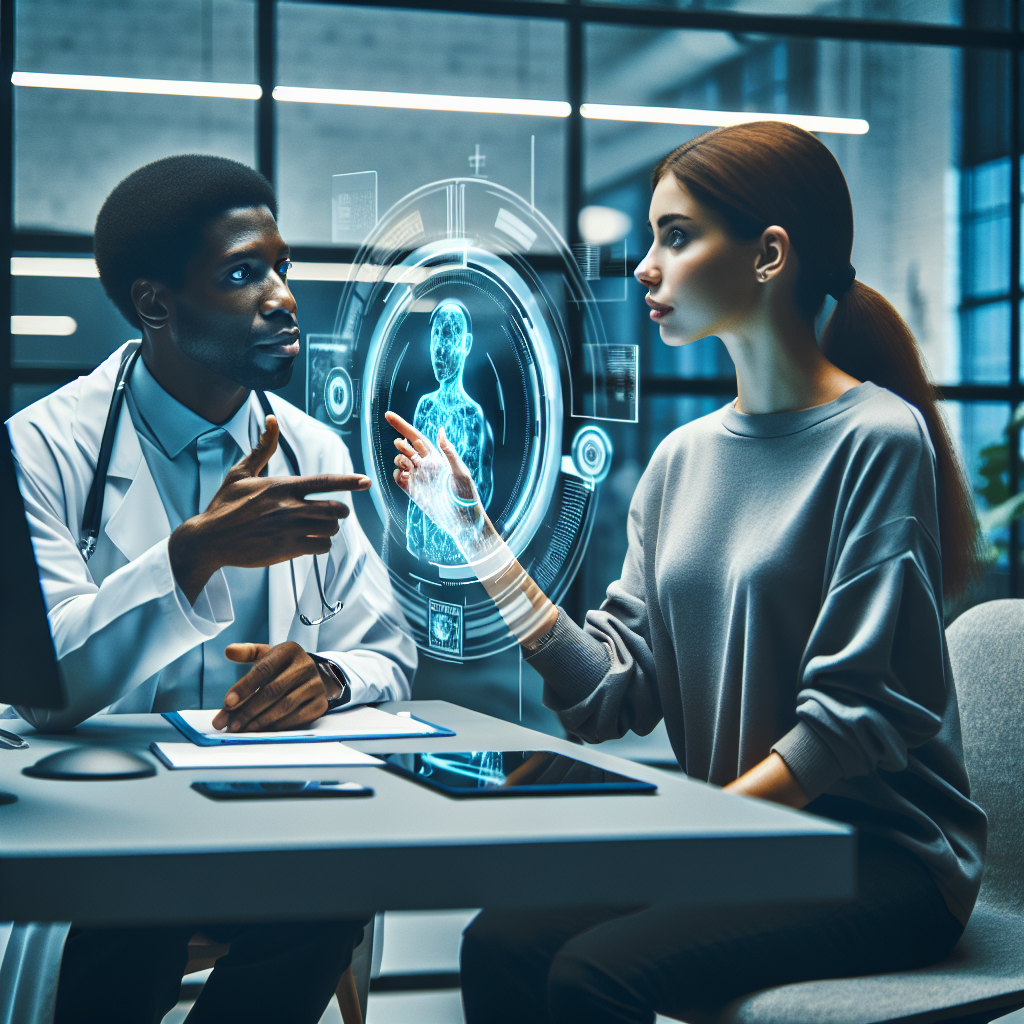 Clinique de santé numérique avec consultation holographique