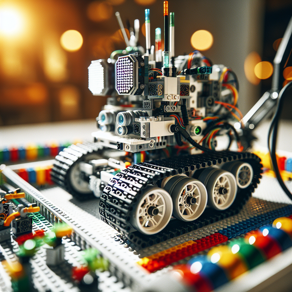 Ensemble Lego avec capteurs et moteurs