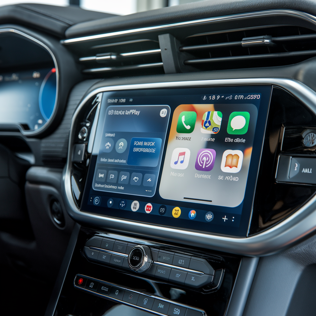 Comparaison entre système natif et CarPlay.