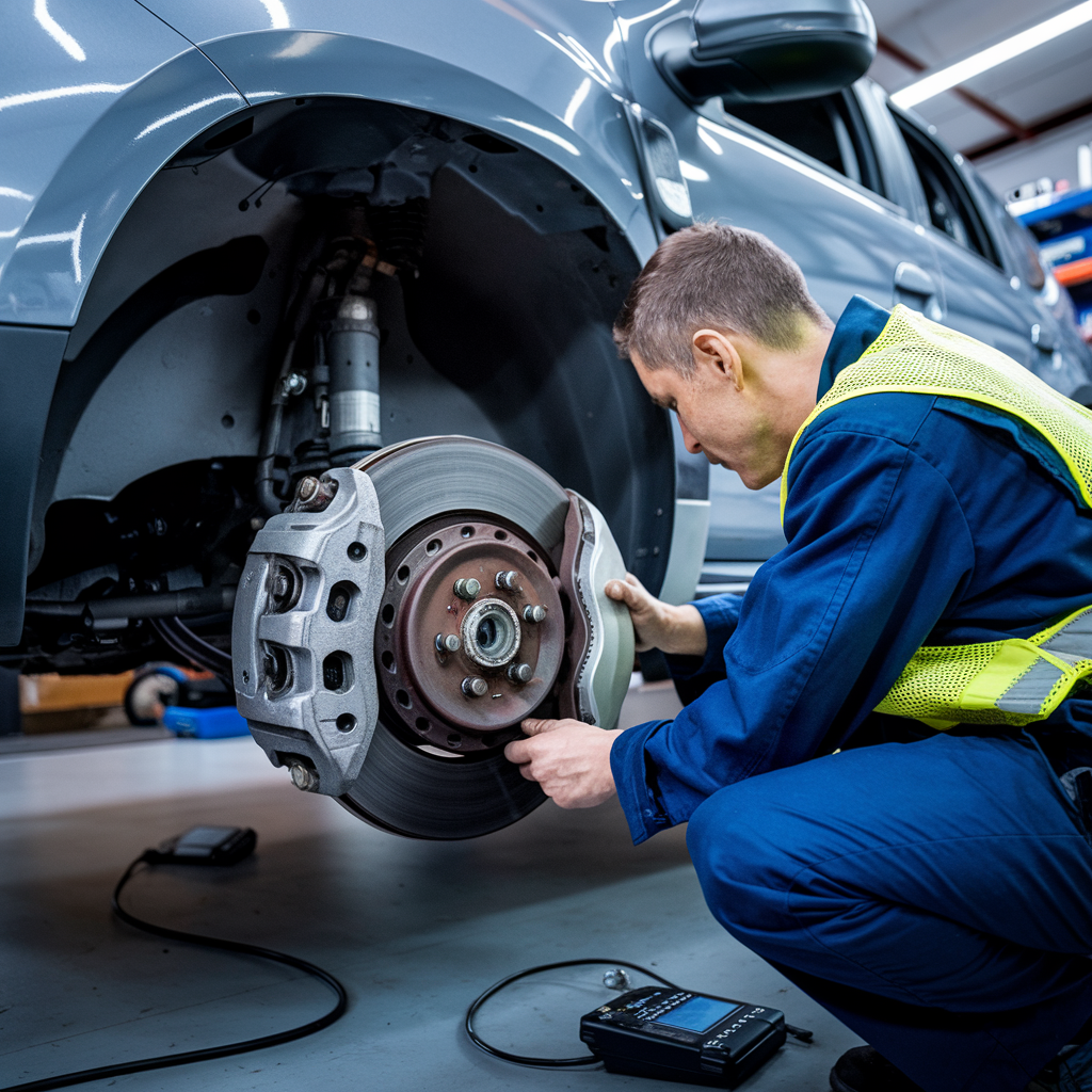 Inspection du système de freinage d'une Dacia Duster