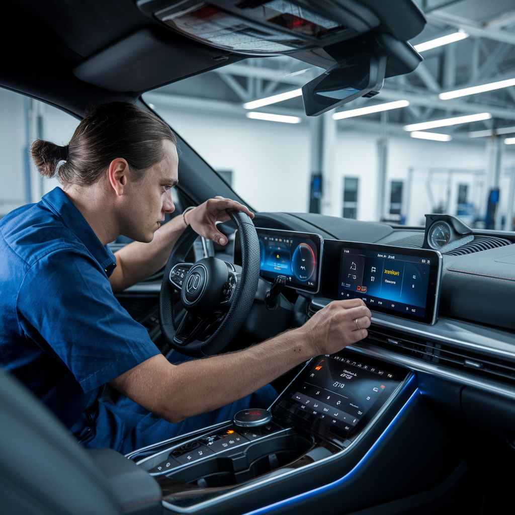 Ingénieur travaillant sur l'intégration de CarPlay.