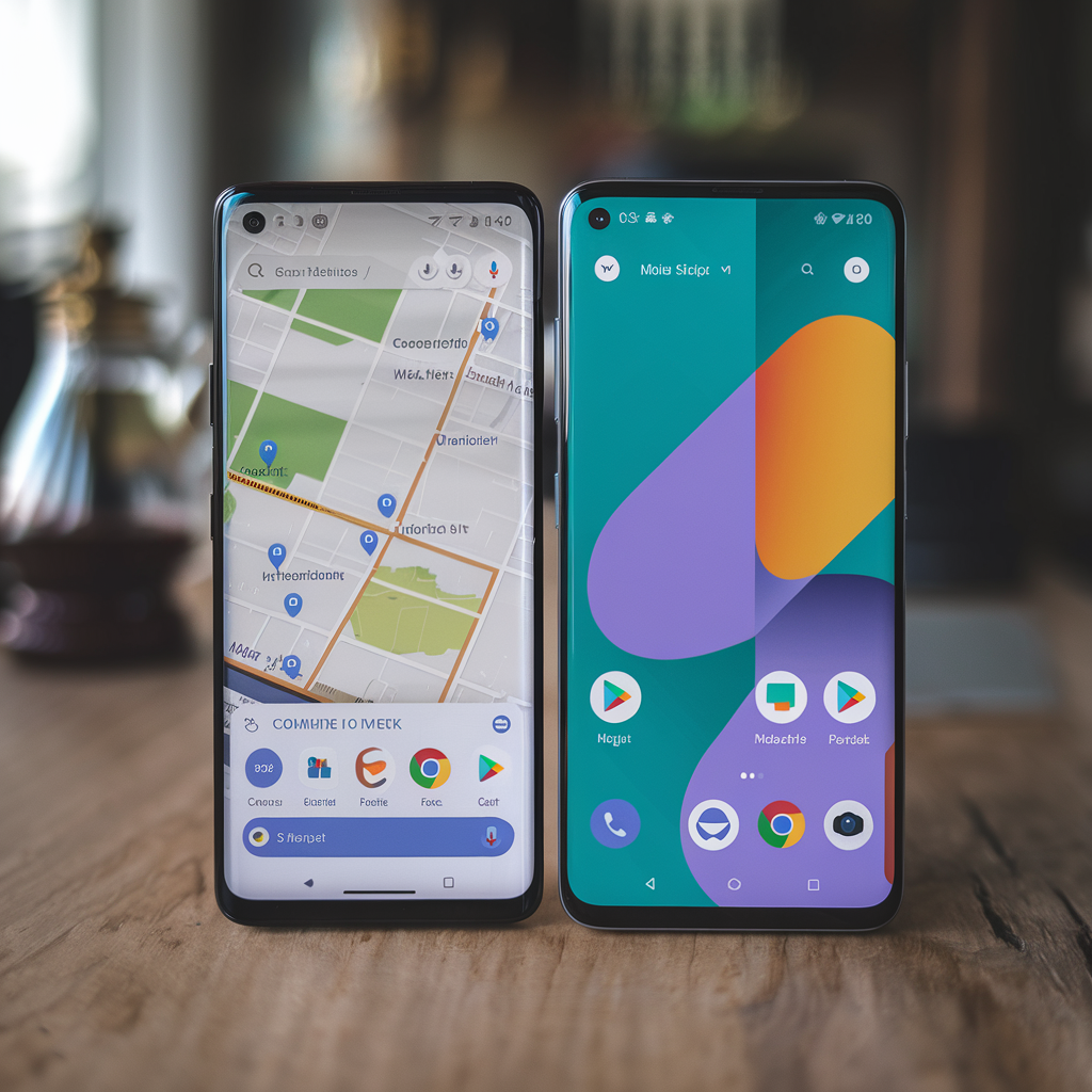 Comparaison des anciennes et nouvelles interfaces Google Maps