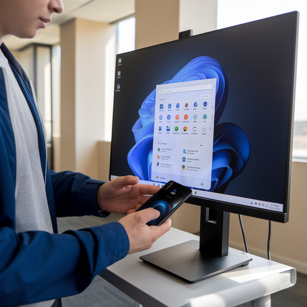 Connexion du NexPhone à un grand écran pour le mode bureau