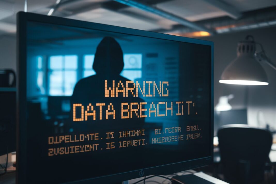 Alerte de piratage informatique Alerte de piratage informatique sur un écran d'ordinateur