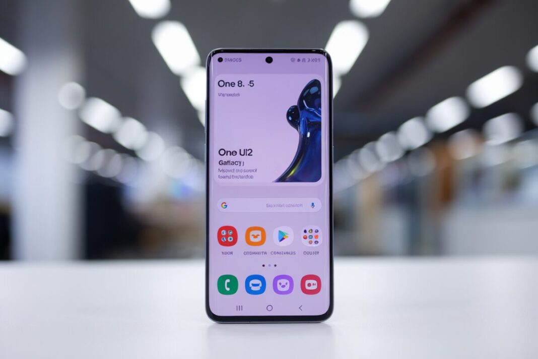 Samsung Galaxy avec One UI 8.5 Samsung Galaxy affichant l'interface One UI 8.5
