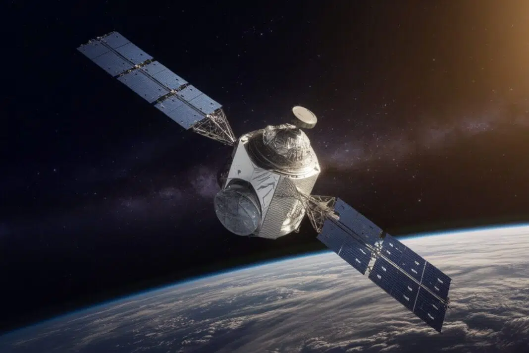 Satellite en orbite basse Satellite capturant des données en orbite basse