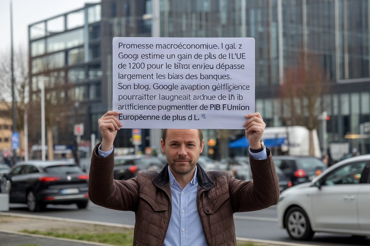 Promesse macroéconomique: Google estime un gain de plus de 1 200 pour le PIB annuel de l'UE