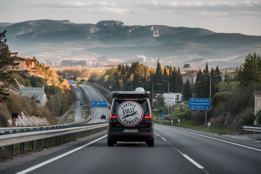 Badge télépéage Fulli offert, 12 mois d'abonnement inclus, offre d'été Nomade, ce qui change pour vos trajets France, Espagne, Portugal, Italie: le périmètre d'usage selon Fulli: Le badge Fulli Nomade est présenté comme utilisable sur les autoroutes de France, d'Espagne et du Portugal, avec une extension possible via une variante mentionnée par Fulli, le Fulli Nomade +, qui aj - illustration