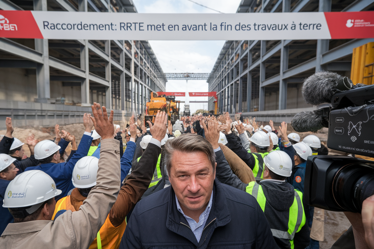 Raccordement: RTE met en avant la fin des travaux à terre