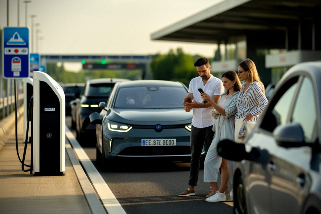 15b8028638d01e04 Départs en vacances: les conducteurs électriques face au test des bornes d'autoroute